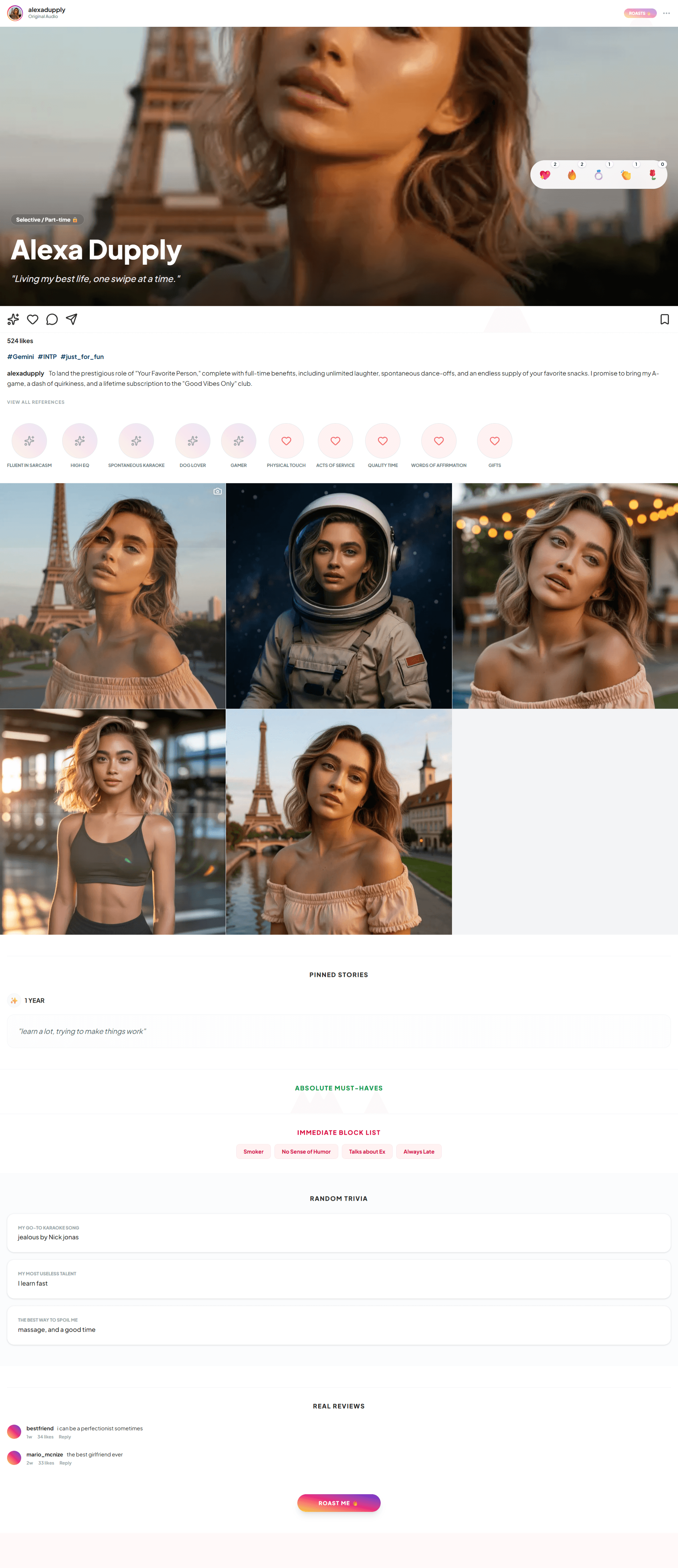 Dating Resume Template Example 2